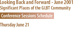 Conference Sessions Schedule