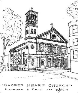 Tower Detail - Sacred Heart Parish, San Francisco
