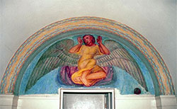 Richardson Hall, angel lunette by Hebe Daum