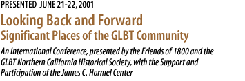 Looking Back and Forward, Significant Places of the GLBT Community